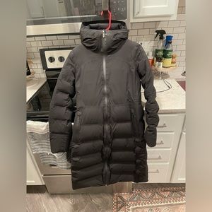 Lululemon Black Sleet Street Long Jacket 6